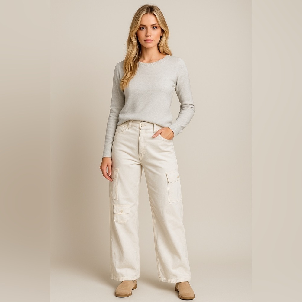 B24 The Frankie Shop HAILEY OVERSIZED CARGO PANTS Size Medium
